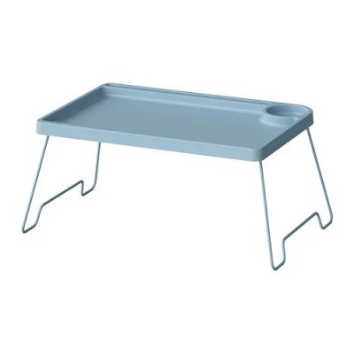 BRUKSVARA bed tray, white/yellow/blue - Image 3