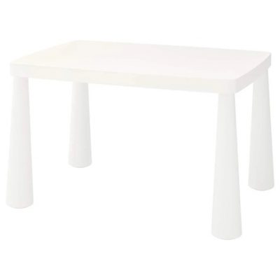 MAMMUT children's table in/outdoor white 77x55 cm