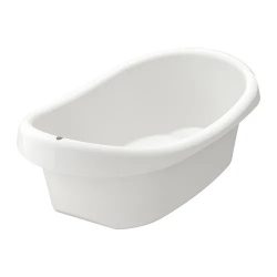 LÄTTSAM baby bath, white/turquoise