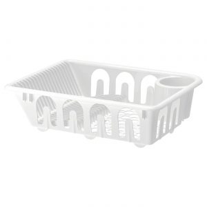 FLUNDRA dish drainer, white
