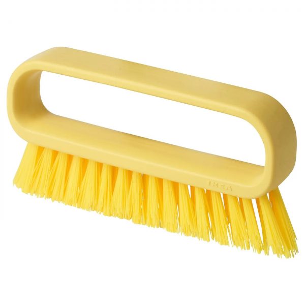 PEPPRIG scrubbing brush for corners, yellow